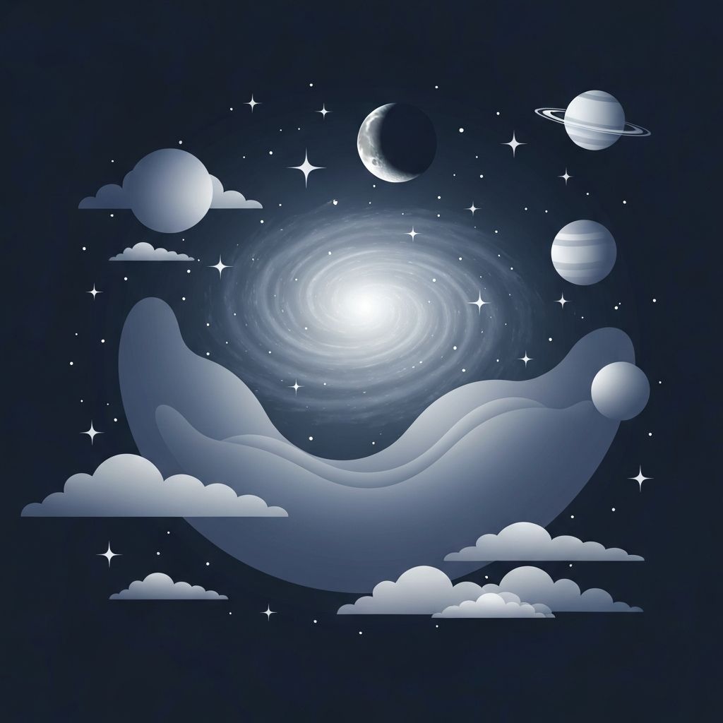 Calming sleep illustration